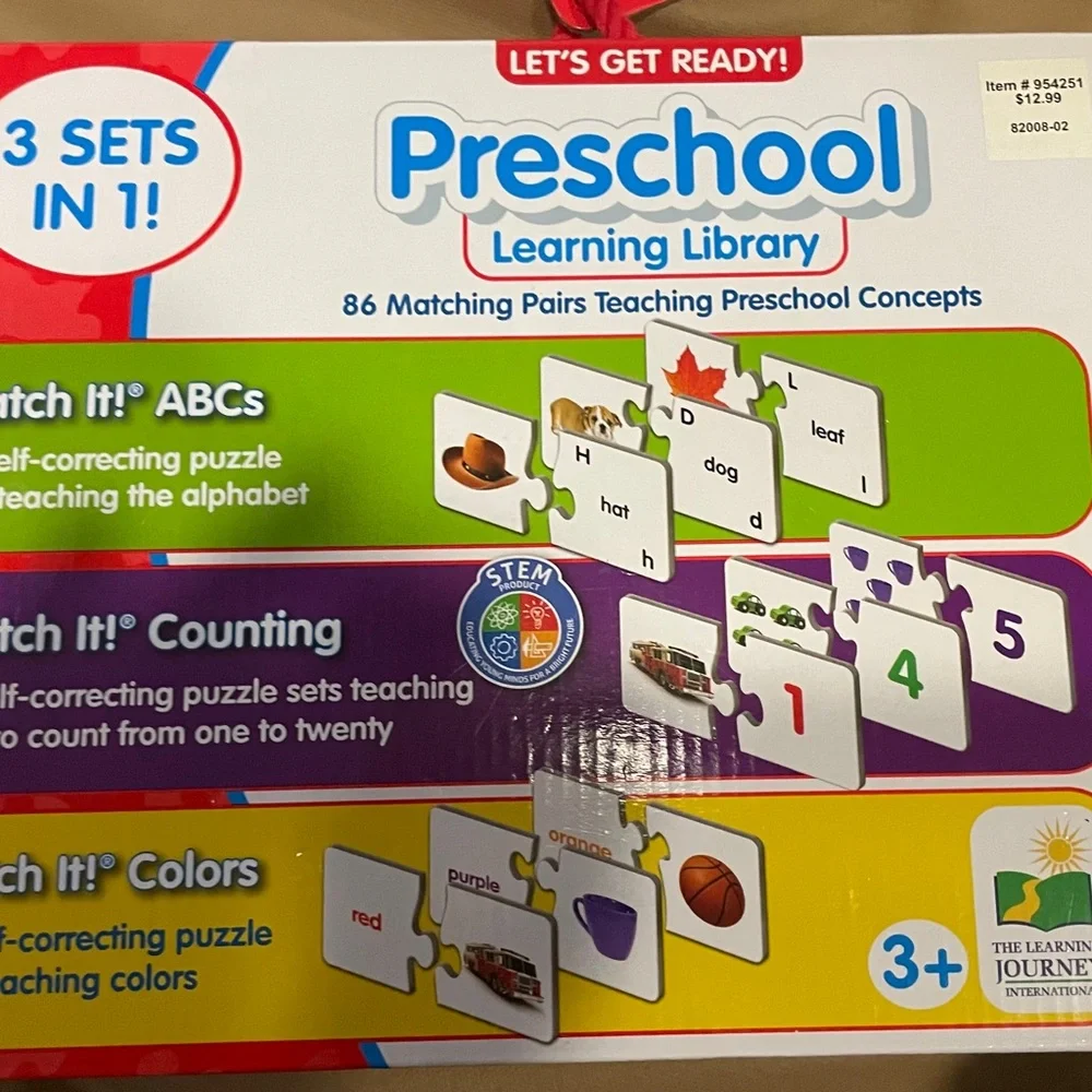 Preschool Learning Library - 86 Matching Pairs